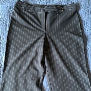 Hillard & Hanson Black Pinstripe Trousers